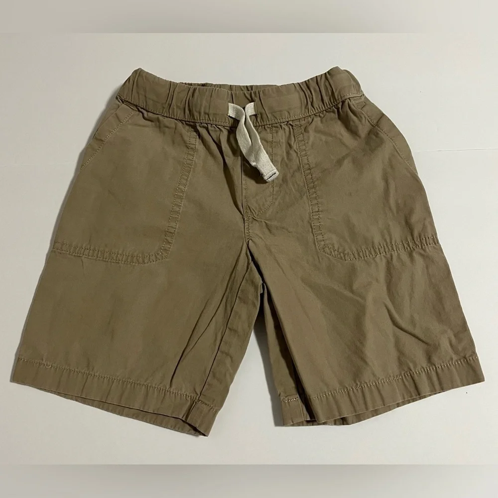 Carter’s Boys 2-Piece Outfit Set Size 5 Green Striped Tank Top & Khaki Shorts